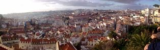 Lisboa vista do miradouro da Graça
